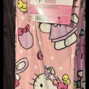 Hello Kitty Pink Easter Spring Chick 50*70 throw blanket